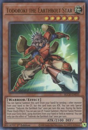 Todoroki the Earthbolt Star (BLCR-EN035) - Battles of Legend: Crystal Revenge 1st Edition