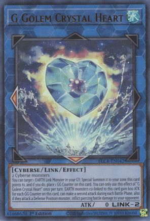 G Golem Crystal Heart (BLCR-EN042) - Battles of Legend: Crystal Revenge 1st Edition