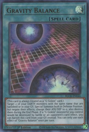 Gravity Balance (BLCR-EN046) - Battles of Legend: Crystal Revenge 1st Edition