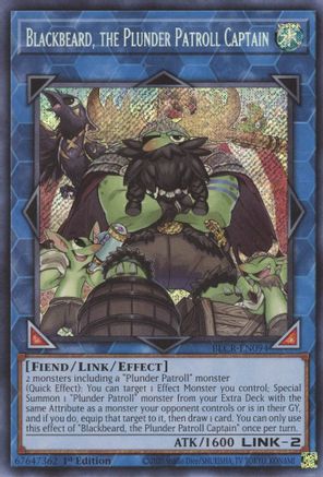 Blackbeard, the Plunder Patroll Captain (BLCR-EN094) - Battles of Legend: Crystal Revenge 1st Edition