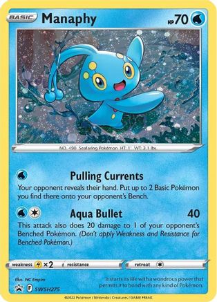 Manaphy - SWSH275 SWSH275/307 - SWSH Sword & Shield Promo Cards Holofoil