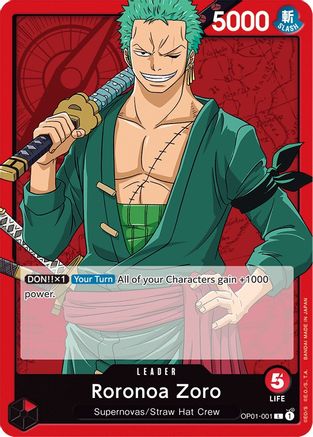 Roronoa Zoro (001) (OP01-001) - Romance Dawn