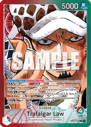 Trafalgar Law (002) (Parallel) (OP01-002) - Romance Dawn Foil