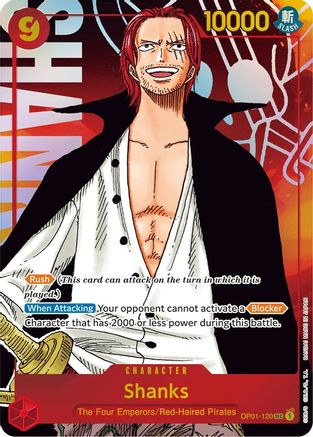 Shanks (Parallel) (OP01-120) - Romance Dawn Foil