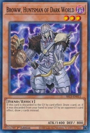 Broww, Huntsman of Dark World (SR13-EN011) - Structure Deck: Dark World 1st Edition