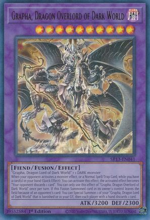 Grapha, Dragon Overlord of Dark World - SR13-EN041 - Structure Deck: Dark World 1st Edition