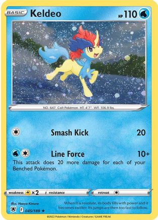 Keldeo - 045/189 (Cosmos Holo) 45 - Miscellaneous Cards & Products Holofoil