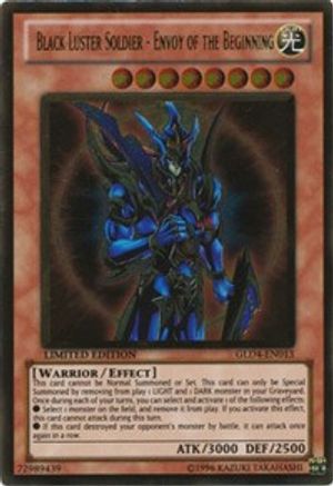 Black Luster Soldier - Envoy of the Beginning (GLD4-EN013) - Gold Series 4: Pyramids Edition Limited
