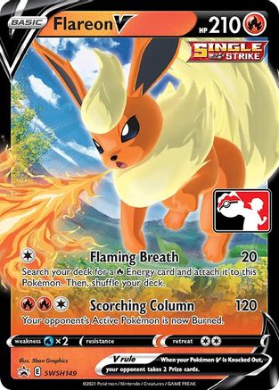 Flareon V SWSH149 - Prize Pack Series Cards Holofoil