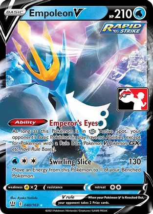 Empoleon V 40 - Prize Pack Series Cards Holofoil