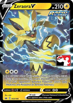 Zeraora V 53 - Prize Pack Series Cards Holofoil