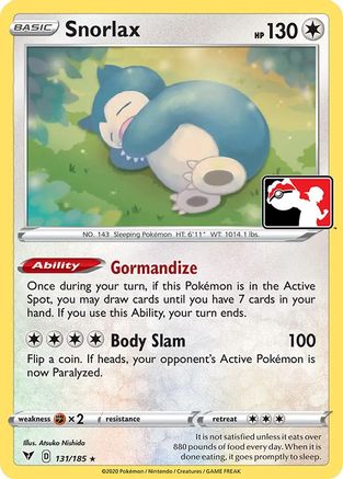 Snorlax 131 - Prize Pack Series Cards Holofoil