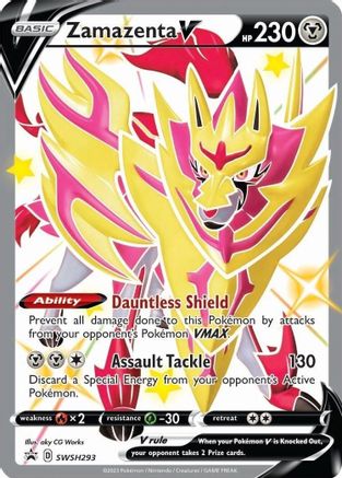 Zamazenta V (Shiny) - SWSH293 SWSH293/307 - SWSH Sword & Shield Promo Cards Holofoil