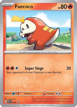 Fuecoco - 002 2 - SV Scarlet & Violet Promo Cards Holofoil