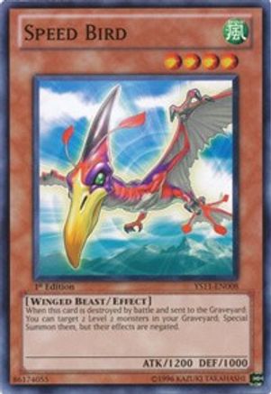 Speed Bird (YS11-EN008) - Starter Deck: Dawn of the Xyz 1st Edition