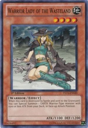 Warrior Lady of the Wasteland (YS11-EN020) - Starter Deck: Dawn of the Xyz 1st Edition