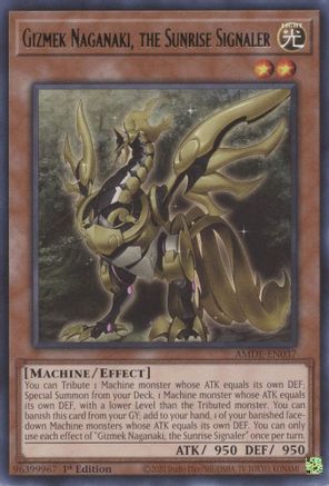 Gizmek Naganaki, the Sunrise Signaler - AMDE-EN037 - Amazing Defenders 1st Edition