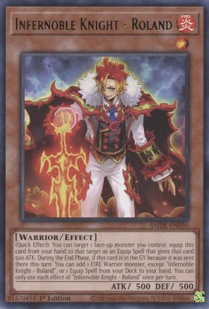 Infernoble Knight - Roland (AMDE-EN050) - Amazing Defenders 1st Edition