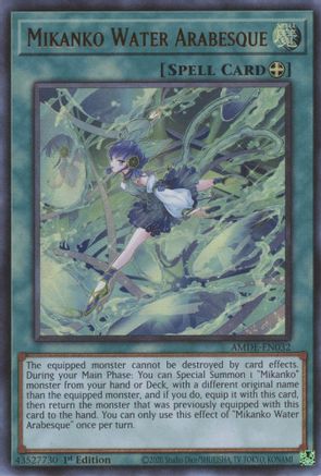 Mikanko Water Arabesque (AMDE-EN032) - Amazing Defenders 1st Edition