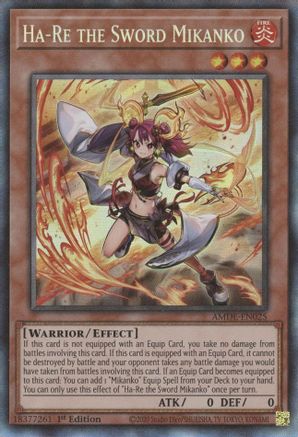 Ha-Re the Sword Mikanko (CR) (AMDE-EN025) - Amazing Defenders 1st Edition