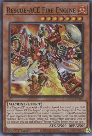 Rescue-ACE Fire Engine (AMDE-EN006) - Amazing Defenders 1st Edition
