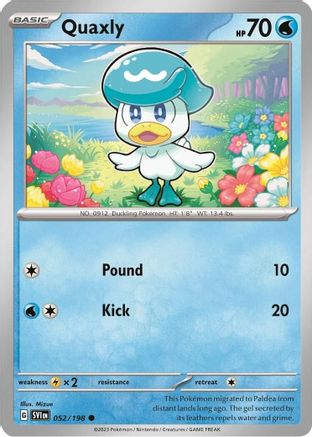 Quaxly - 052/198 (Mirage Holo) 52 - Miscellaneous Cards & Products Holofoil
