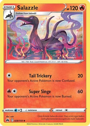 Salazzle 28/159 - Crown Zenith