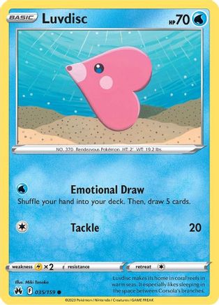 Luvdisc 35/159 - Crown Zenith Reverse Holofoil