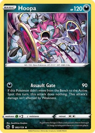 Hoopa 83/159 - Crown Zenith Reverse Holofoil