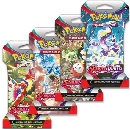 Scarlet & Violet Sleeved Booster Pack Art Bundle [Set of 4] - SV01 Scarlet & Violet Base Set