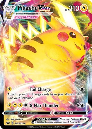 Pikachu VMAX SWSH286/298 - SWSH Black Star Promos Holofoil