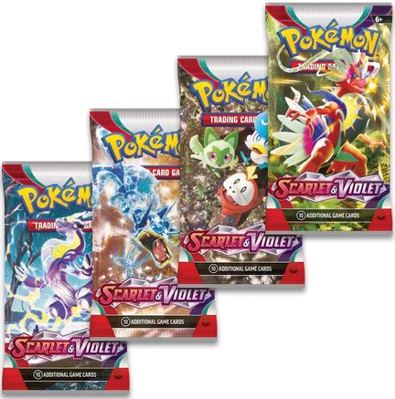 Scarlet & Violet Booster Pack Art Bundle [Set of 4] - SV01 Scarlet & Violet Base Set