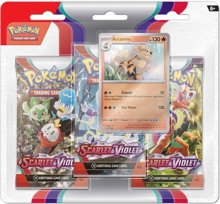 Scarlet & Violet 3 Pack Blister [Arcanine] - SV01 Scarlet & Violet Base Set