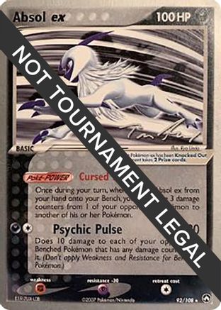 Absol ex - 2007 (Tom Roos) 92 - World Championship Decks