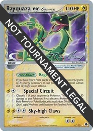 Rayquaza ex (Delta Species) - 2007 (Tom Roos) 97 - World Championship Decks