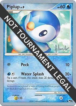 Piplup (15) - 2008 (Dylan Lefavour) 15 - World Championship Decks