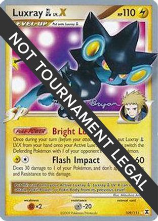 Luxray GL LV.X - 2010 (Mychael Bryan) 109 - World Championship Decks