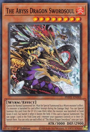 The Abyss Dragon Swordsoul (PHHY-EN005) - Photon Hypernova 1st Edition