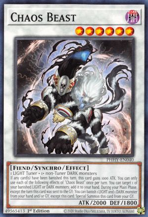 Chaos Beast (PHHY-EN040) - Photon Hypernova 1st Edition