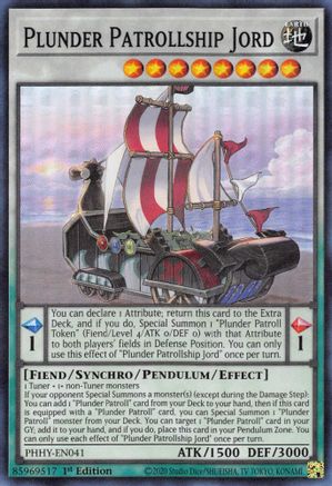 Plunder Patrollship Jord (PHHY-EN041) - Photon Hypernova 1st Edition