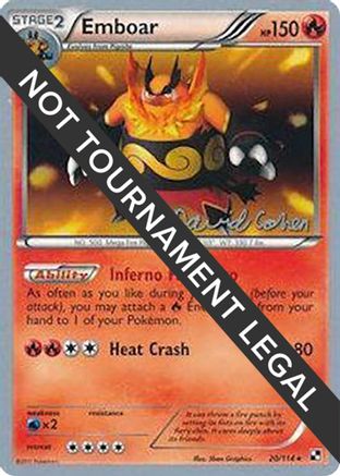 Emboar - 2011 (David Cohen) 20 - World Championship Decks