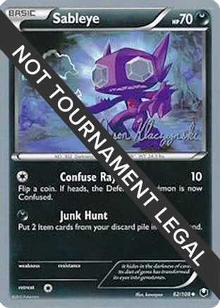 Sableye - 2013 (Jason Klaczynski) 62 - World Championship Decks