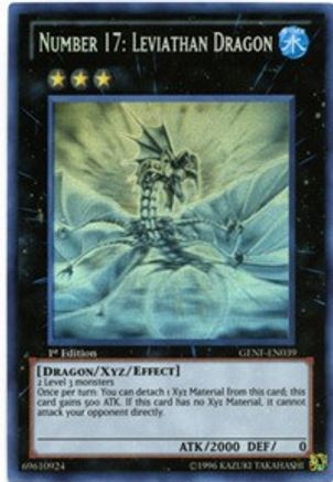 Number 17: Leviathan Dragon (Ghost Rare) (GENF-EN039) - Generation Force 1st Edition