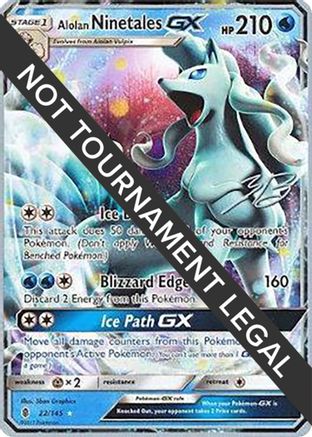 Alolan Ninetales GX - 2017 (Zachary Bokhari) - 22/145 - World Championship Decks