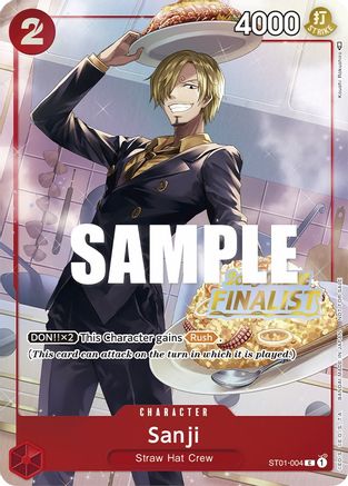 Sanji (Online Regional 2023) [Finalist] (ST01-004) - One Piece Promotion Cards Foil