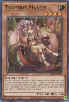 Traptrix Mantis (SDBT-EN045) - Structure Deck: Beware of Traptrix 1st Edition