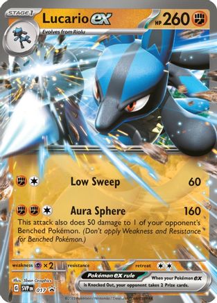 Lucario ex - 017 17 - SV Scarlet & Violet Promo Cards Holofoil