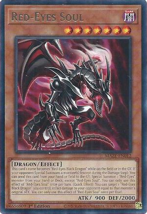 Red-Eyes Soul (MAZE-EN012) - Maze of Memories 1st Edition