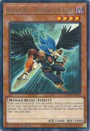 Blackwing - Zephyros the Elite (MAZE-EN039) - Maze of Memories 1st Edition