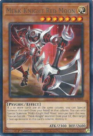 Mekk-Knight Red Moon (MAZE-EN045) - Maze of Memories 1st Edition